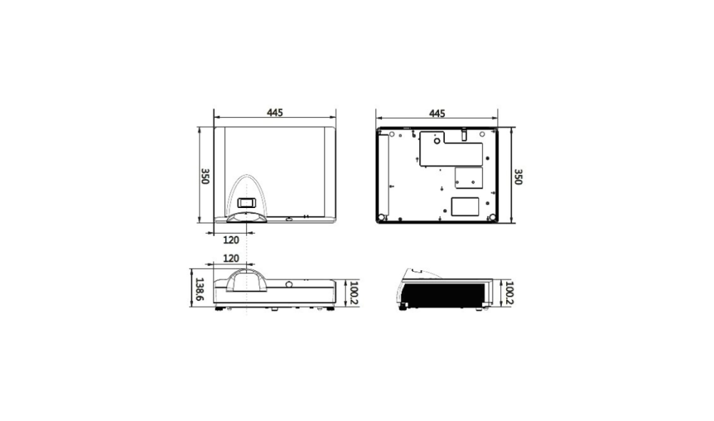 Vue2 VU-W5C dimensions illustration